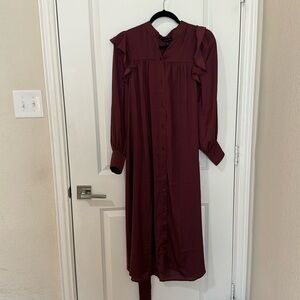 brand: Banana Republic, color: Maroon, size: Small
